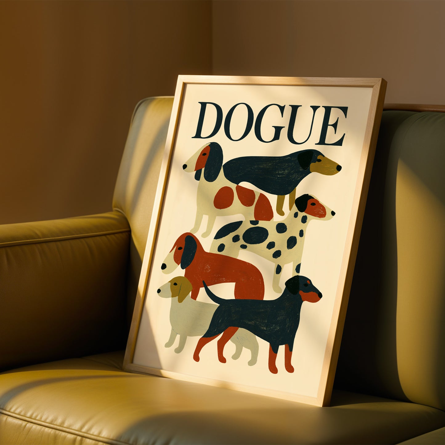 Dogue Dachshund Dog Print