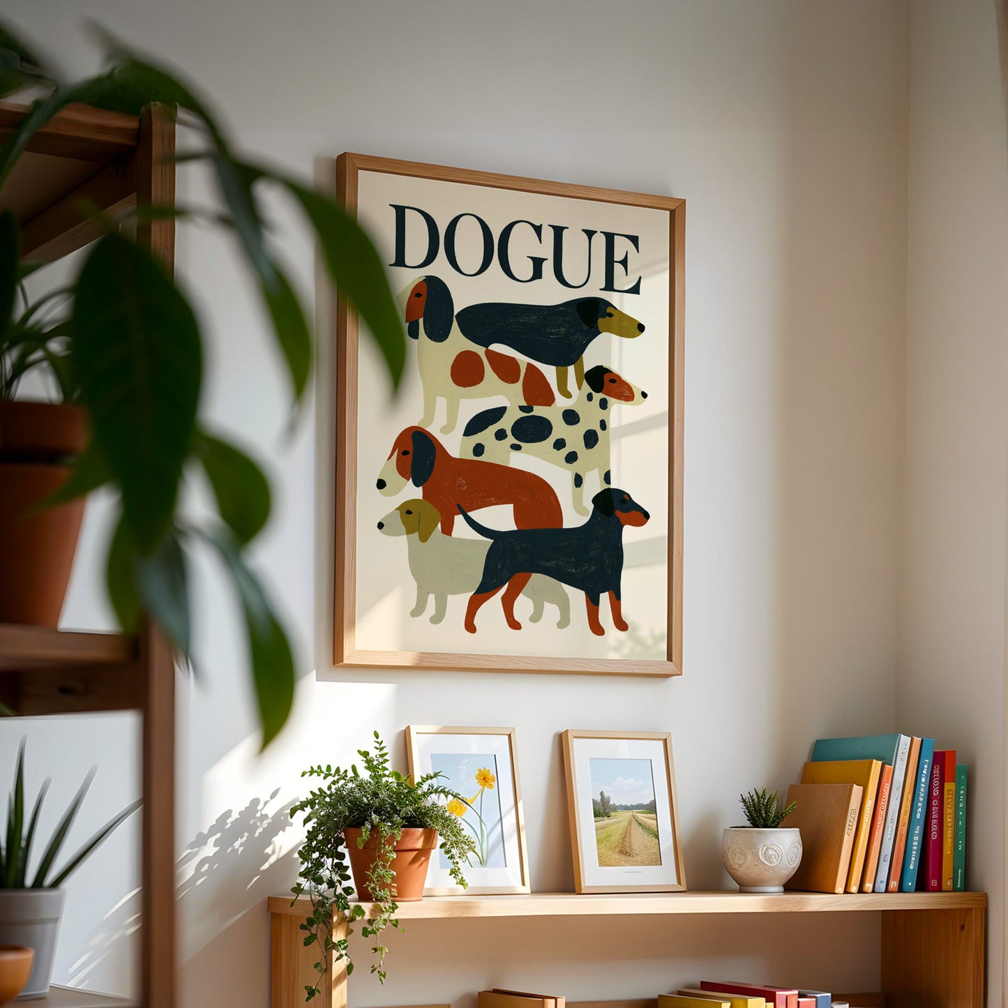 Dogue Dachshund Dog Print