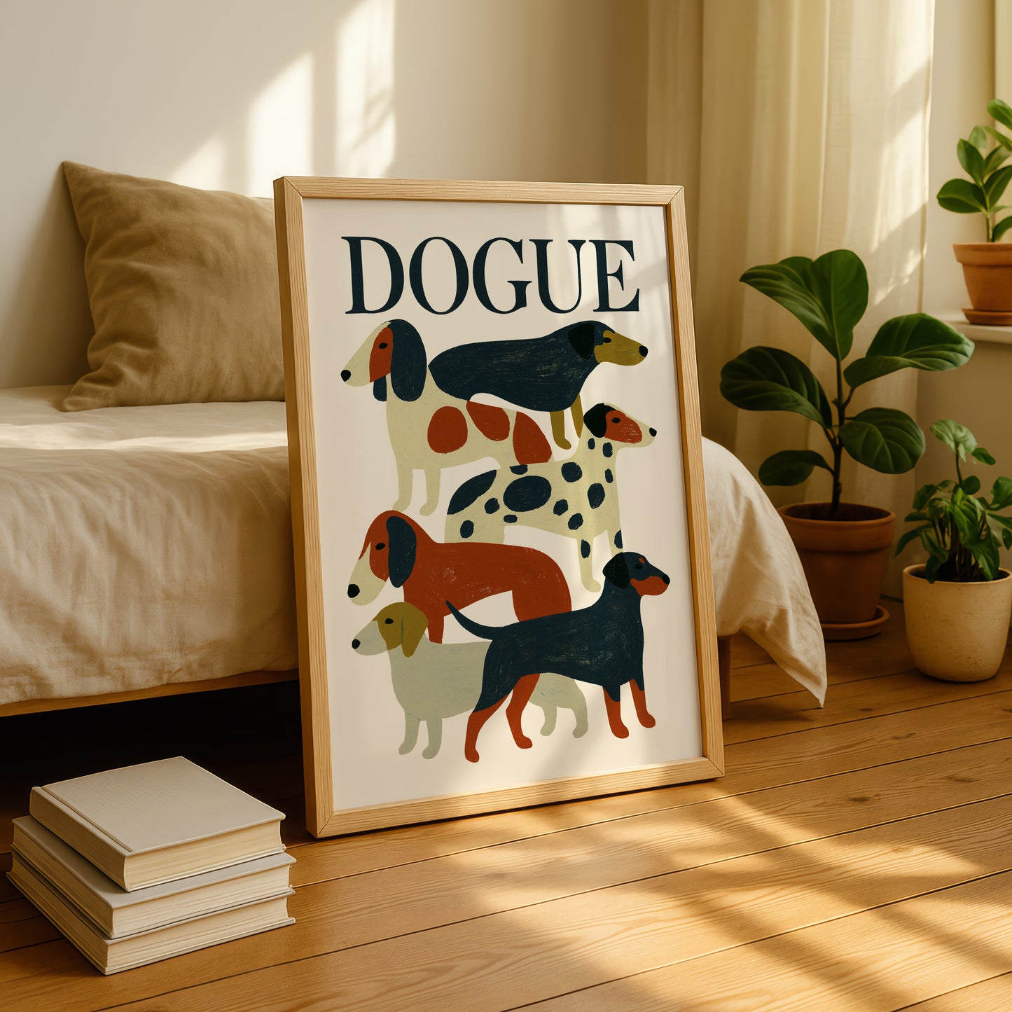 Dogue Dachshund Dog Print