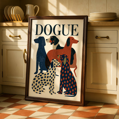Dogue Fashion Dog Print