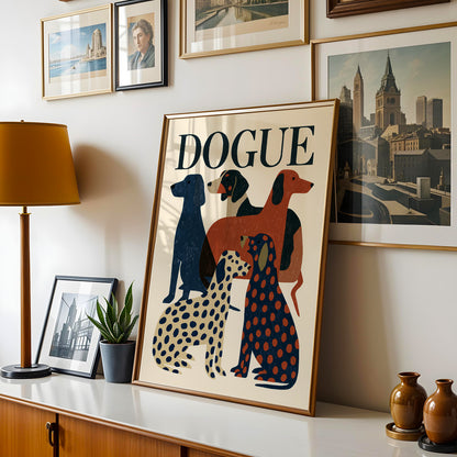 Dogue Fashion Dog Print