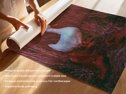 Dusk Cowgirl Duck Print