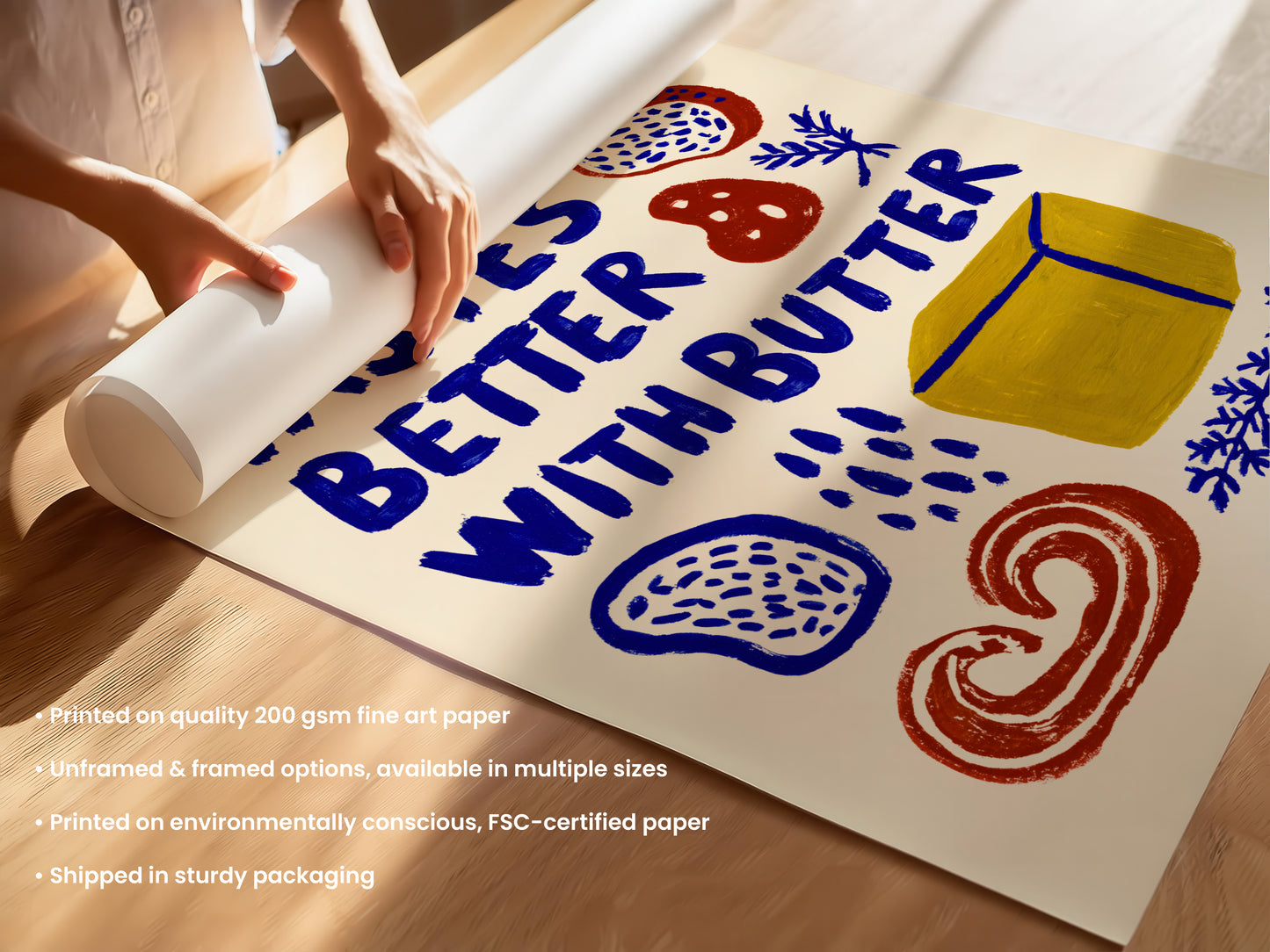 Everything Tastes Better With Butter Print