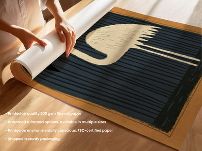 Flamingo Among the Reeds Print