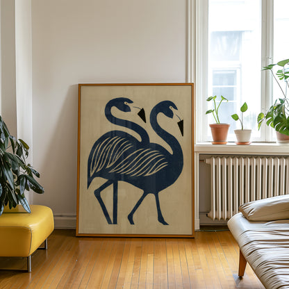 Flamingo Duo Print
