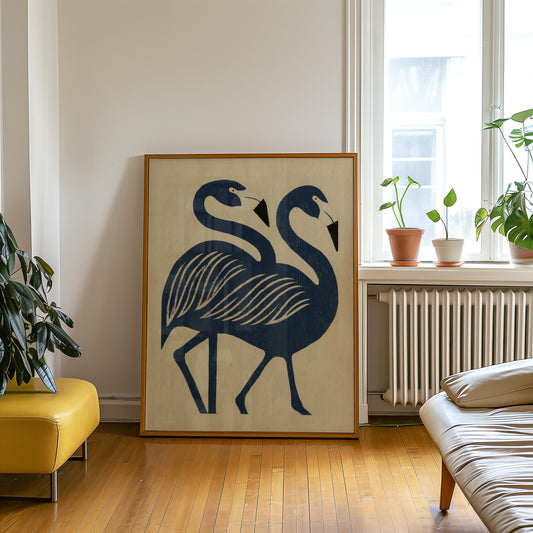 Flamingo Duo Print