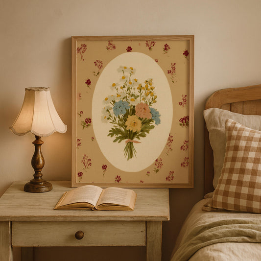 Floral Bouquet Cottagecore Print