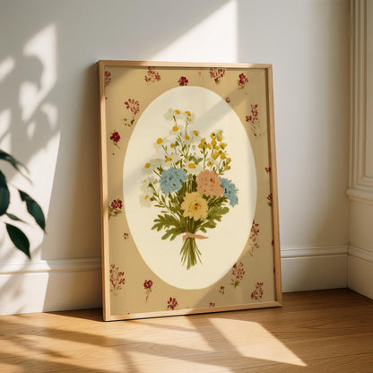 Floral Bouquet Cottagecore Print