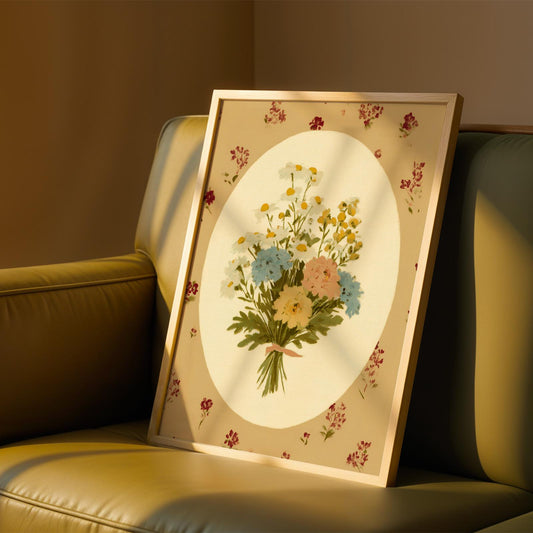 Floral Bouquet Cottagecore Print