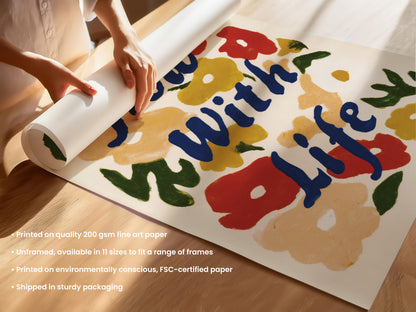 Flow With Life – Floral Print