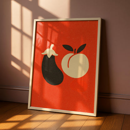 Fruit Emoji Print