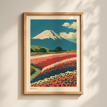 Fuji Flower Fields Print