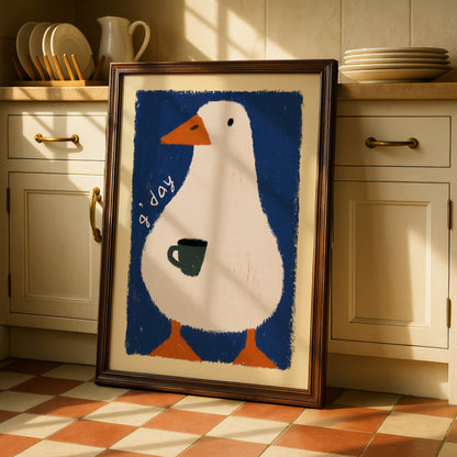G'Day Goose Coffee Print