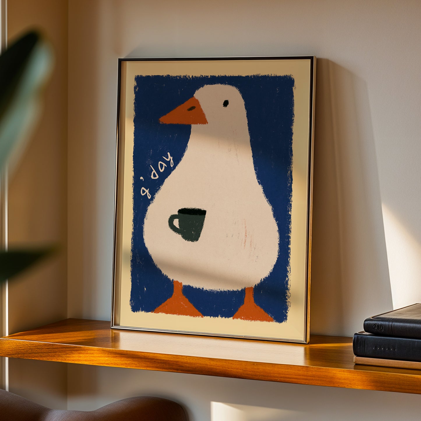 G'Day Goose Coffee Print