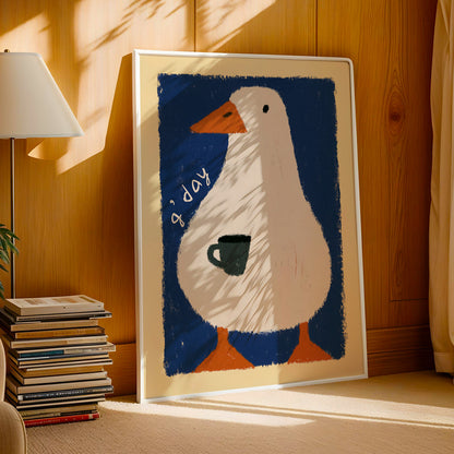 G'Day Goose Coffee Print