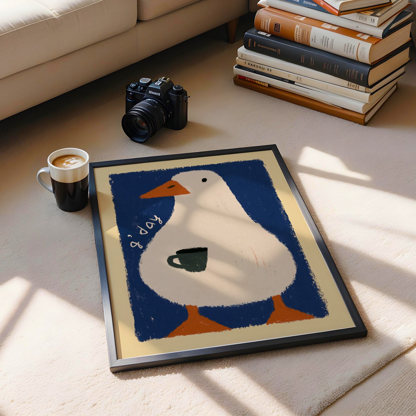 G'Day Goose Coffee Print