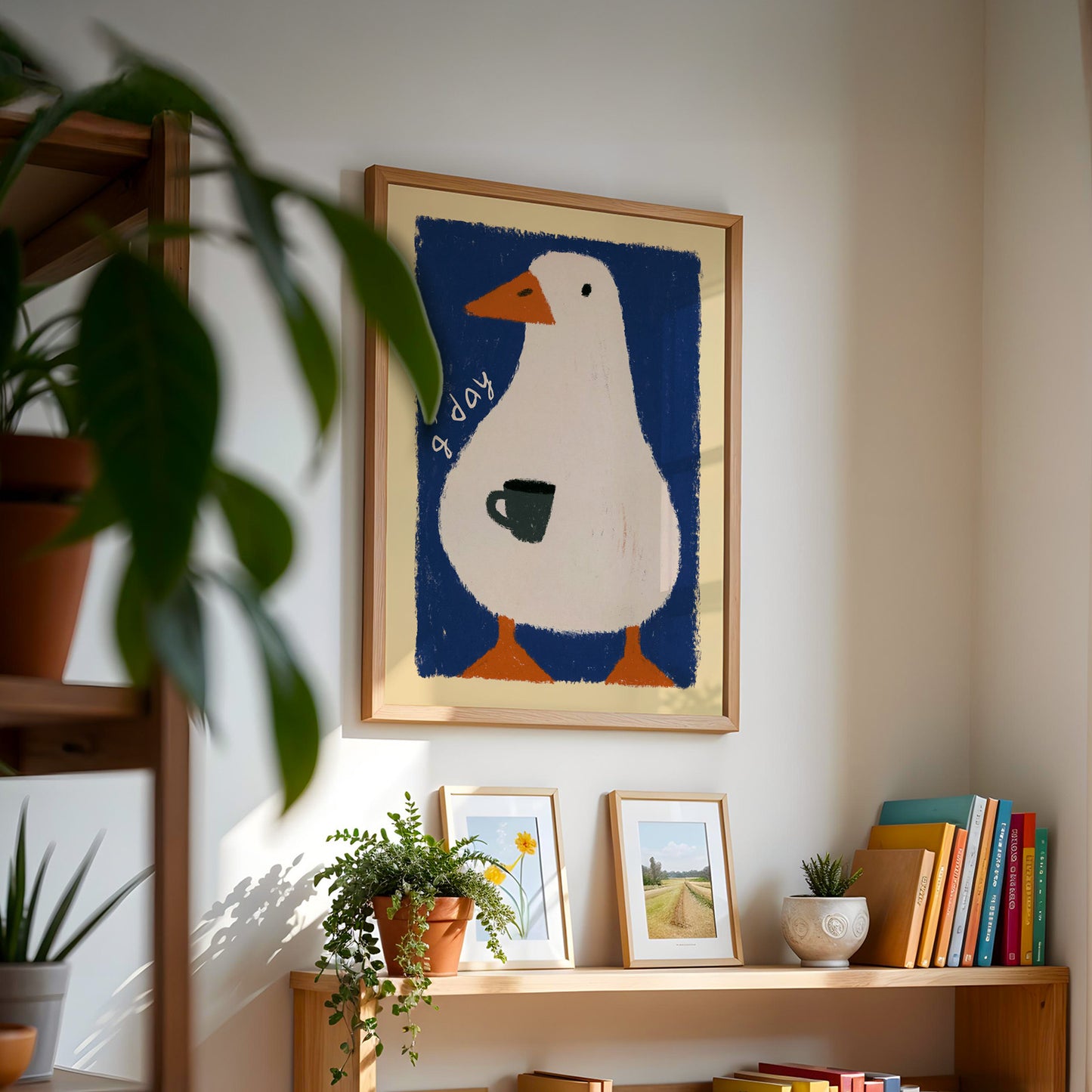 G'Day Goose Coffee Print