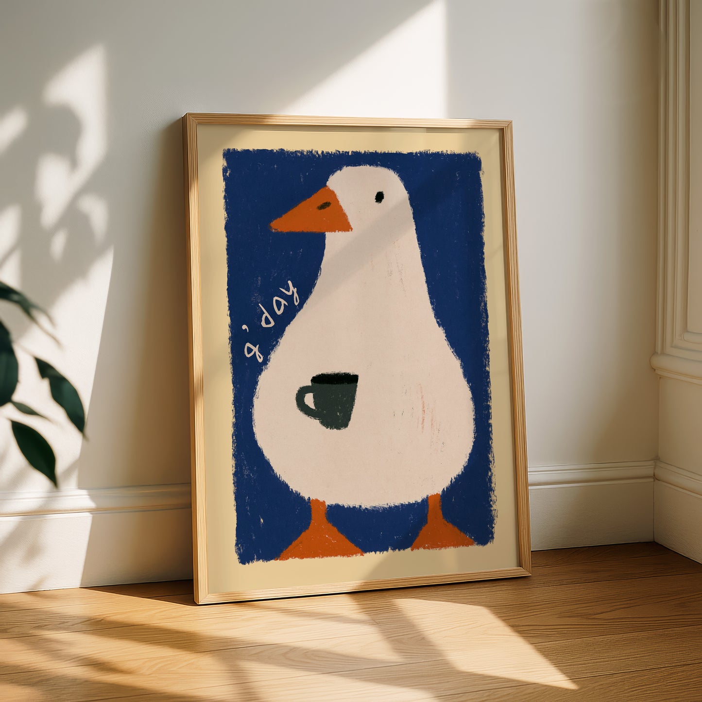 G'Day Goose Coffee Print