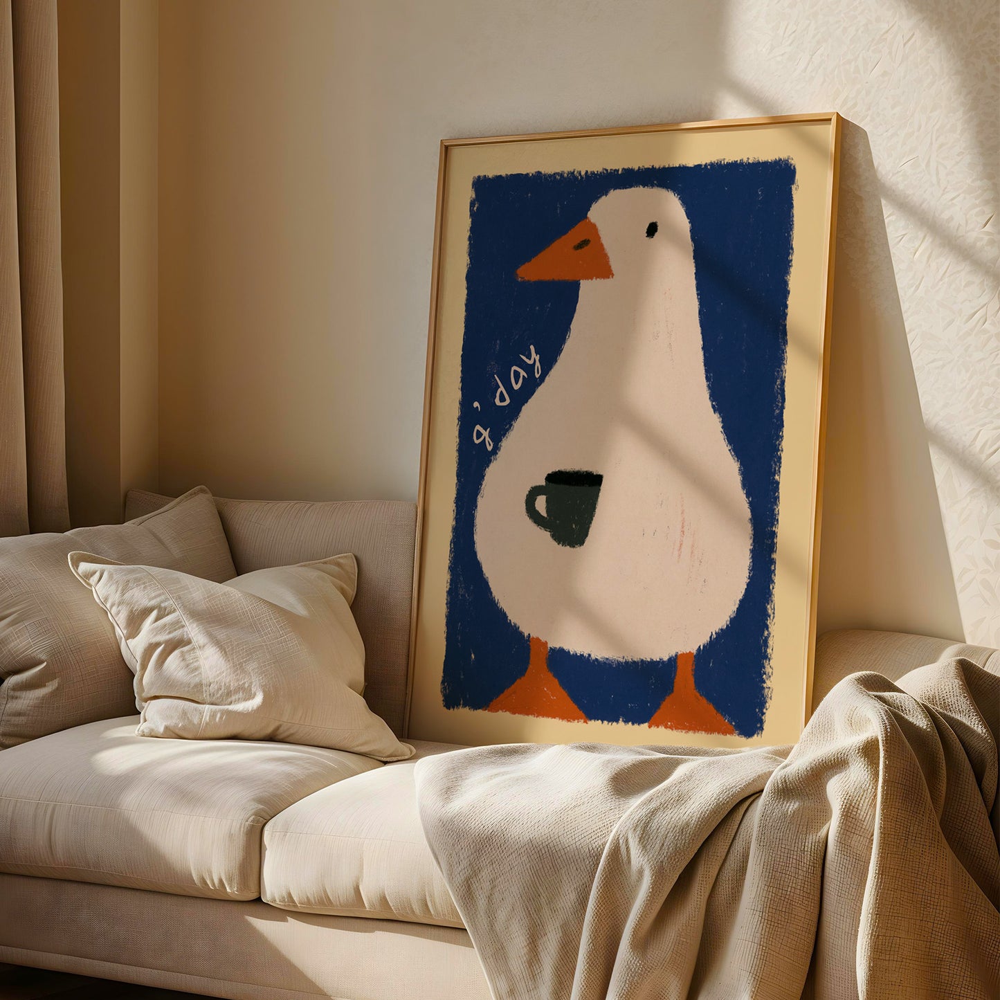G'Day Goose Coffee Print