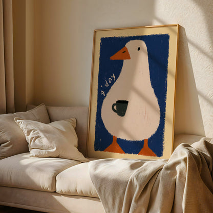 G'Day Goose Coffee Print
