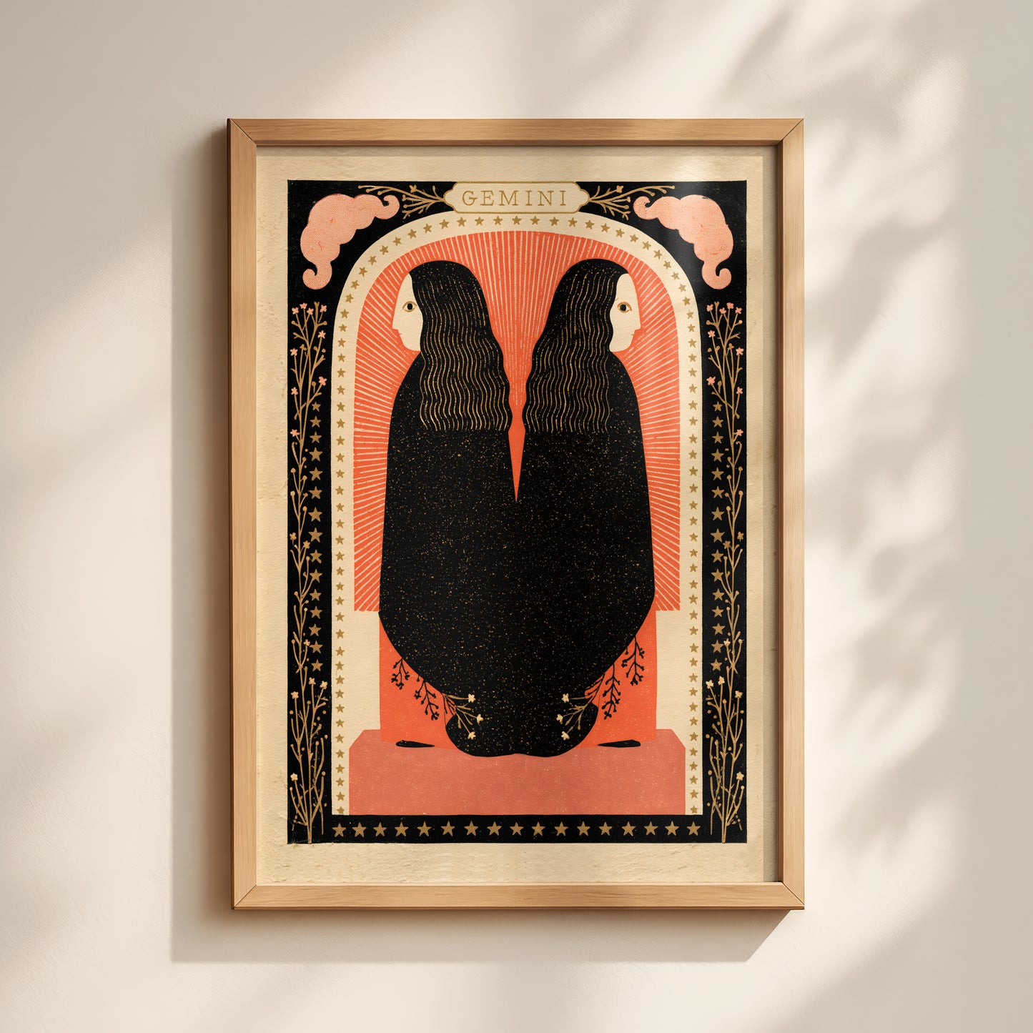 Gemini Zodiac Print