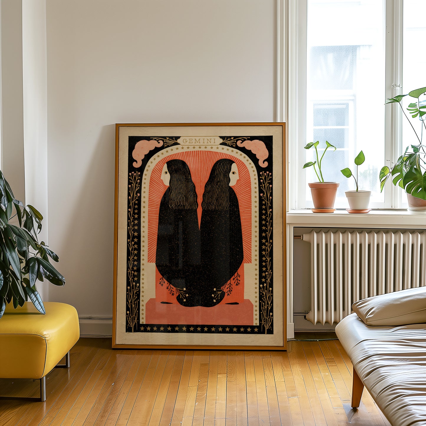 Gemini Zodiac Print