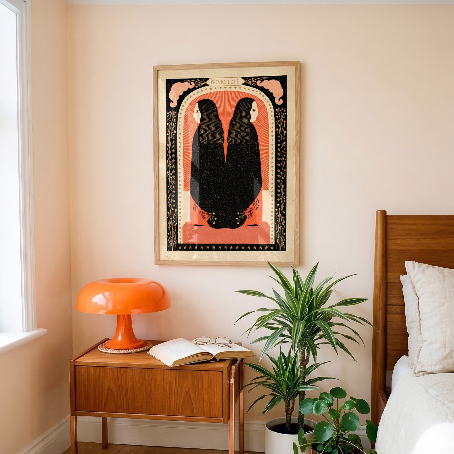 Gemini Zodiac Print