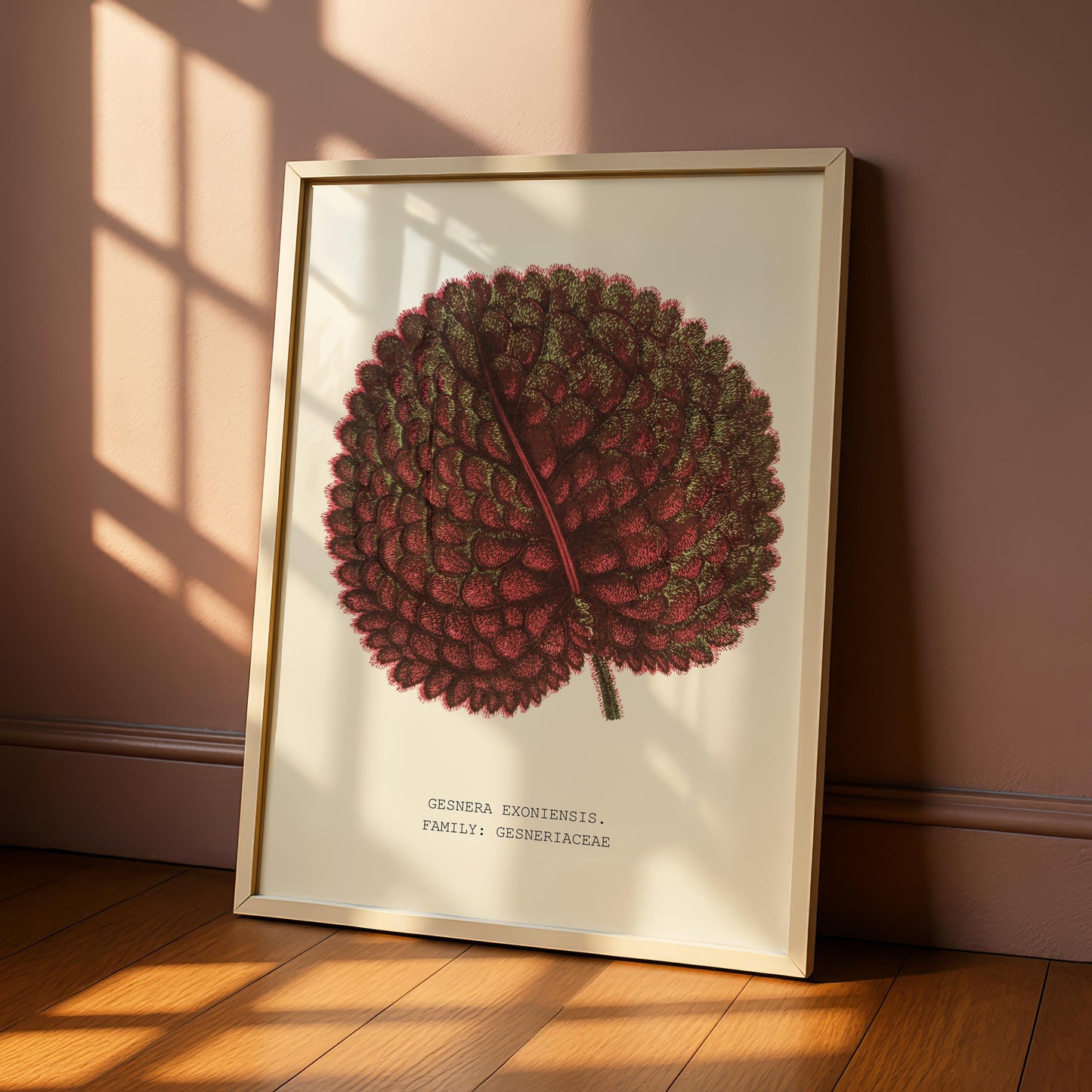 Gesnera Exoniensis Leaf Print