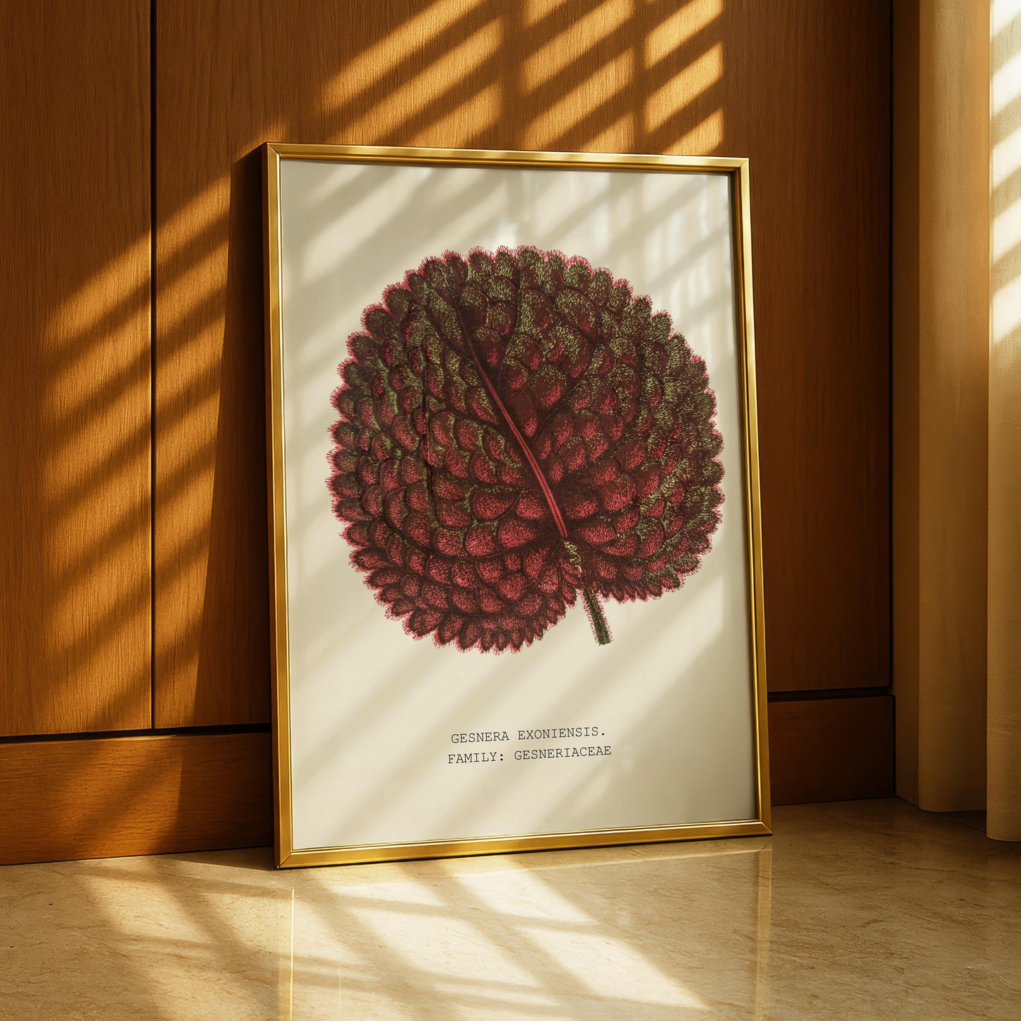 Gesnera Exoniensis Leaf Print