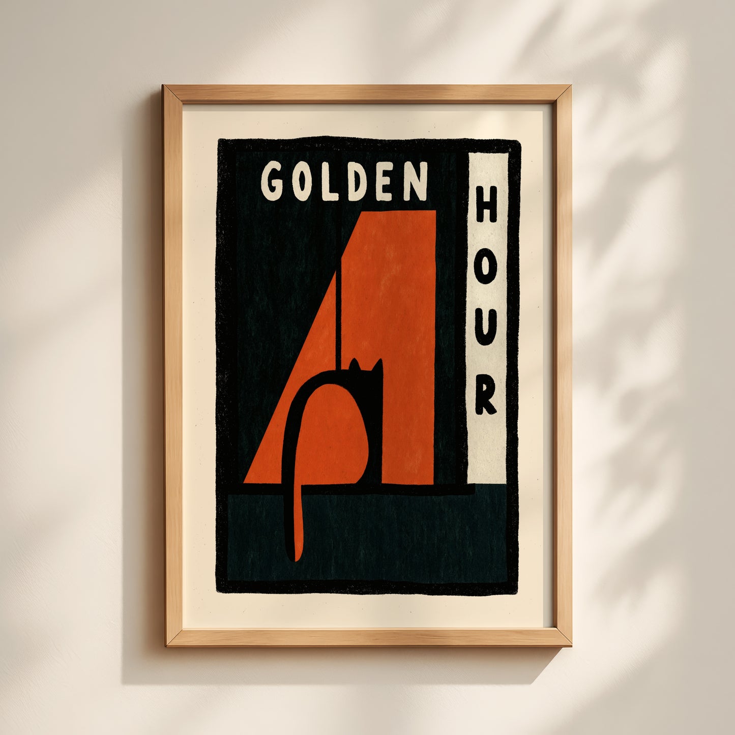 Golden Hour Cat Print