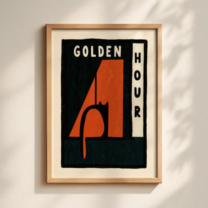 Golden Hour Cat Print