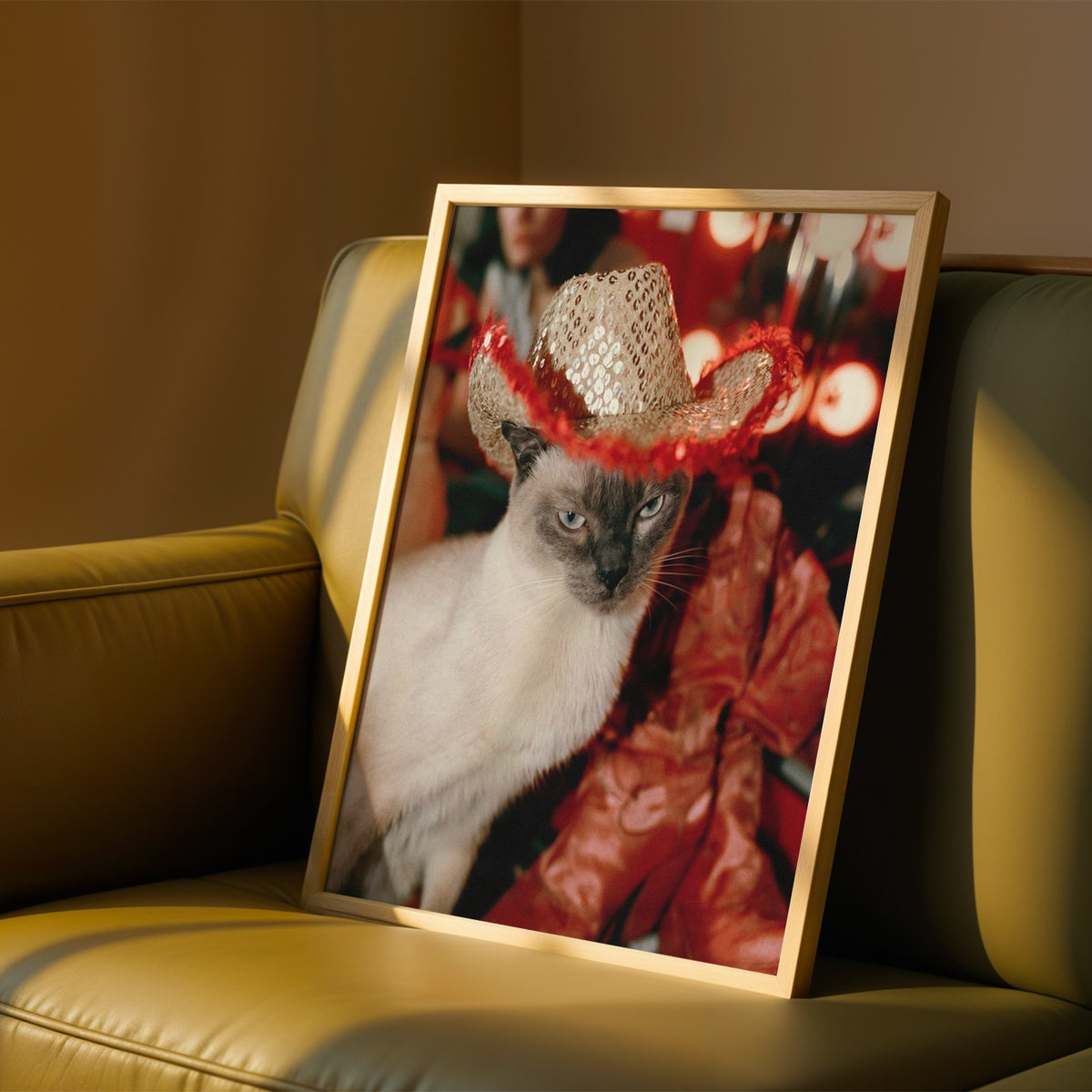 Golden Hour Cowgirl Cat Print 02 Living Room 37.jpg