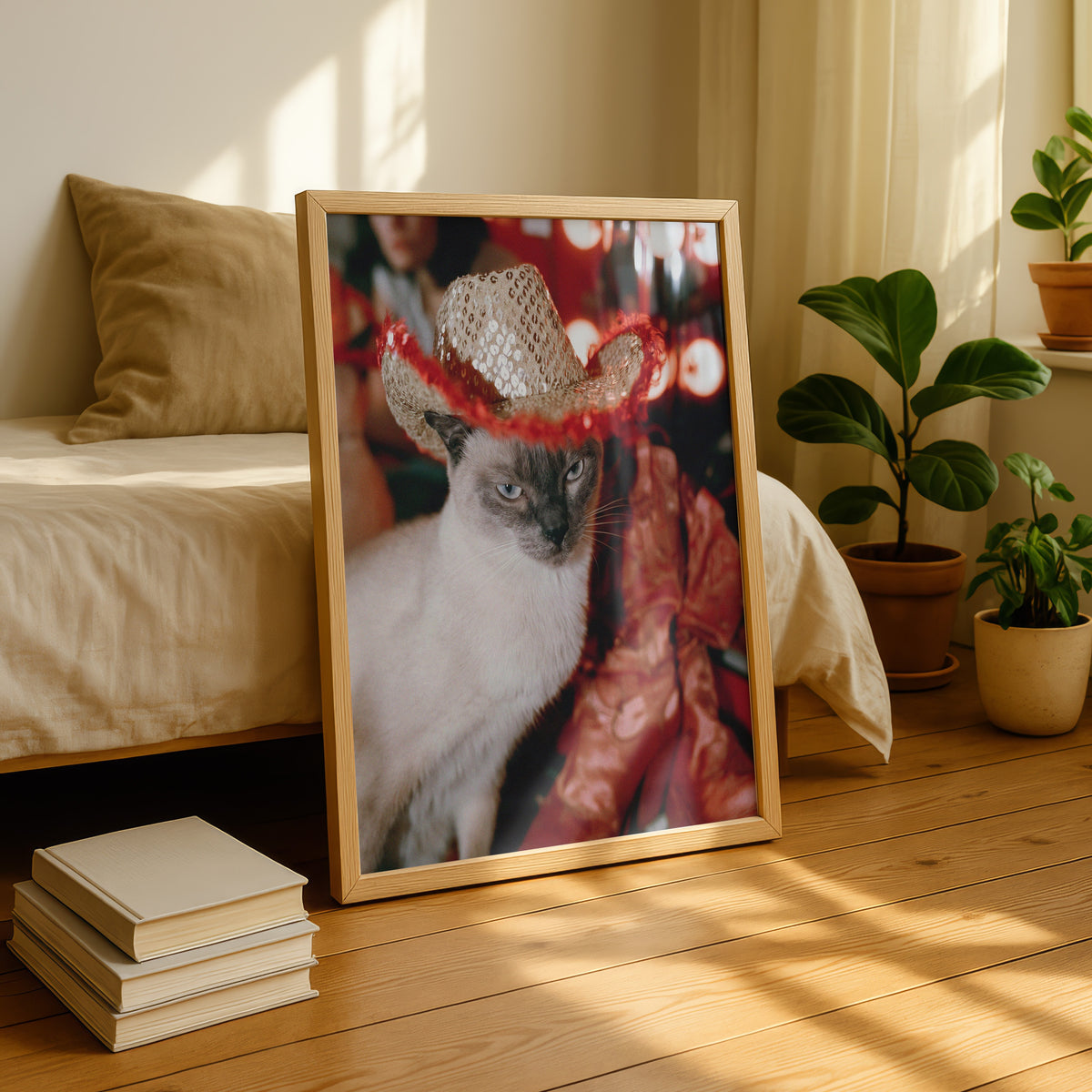 Golden Hour Cowgirl Cat Print 04 Living Room 23.jpg