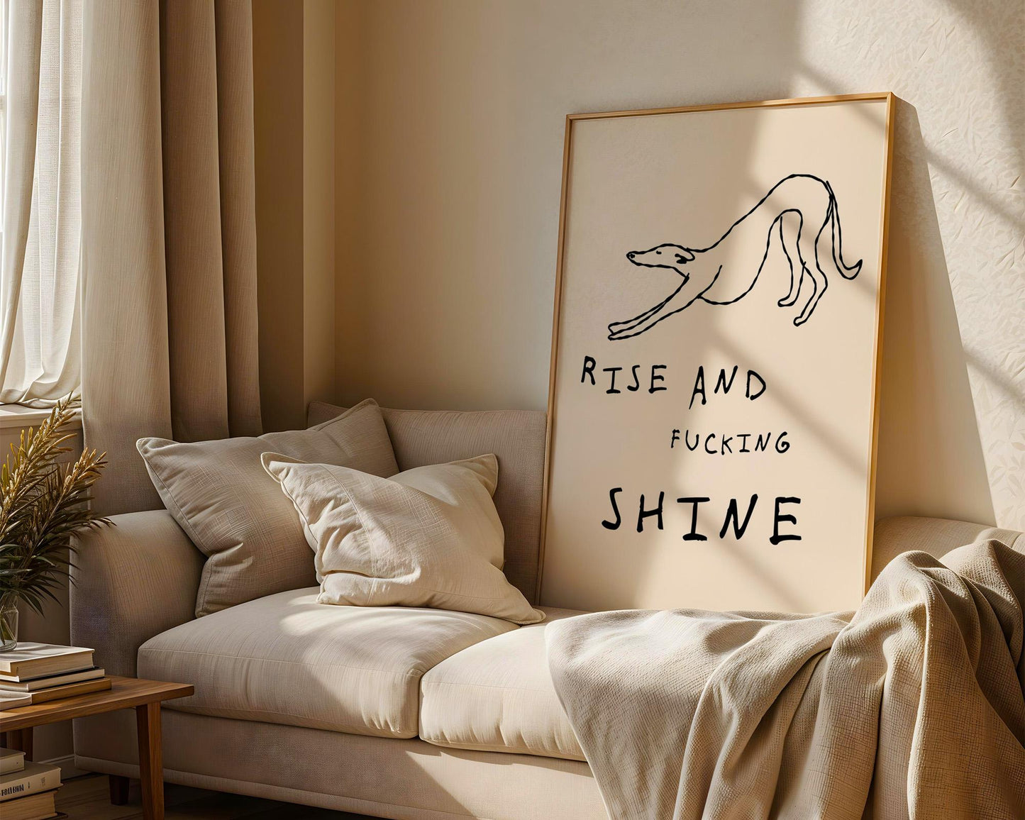 Greyhound Rise and Shine Print