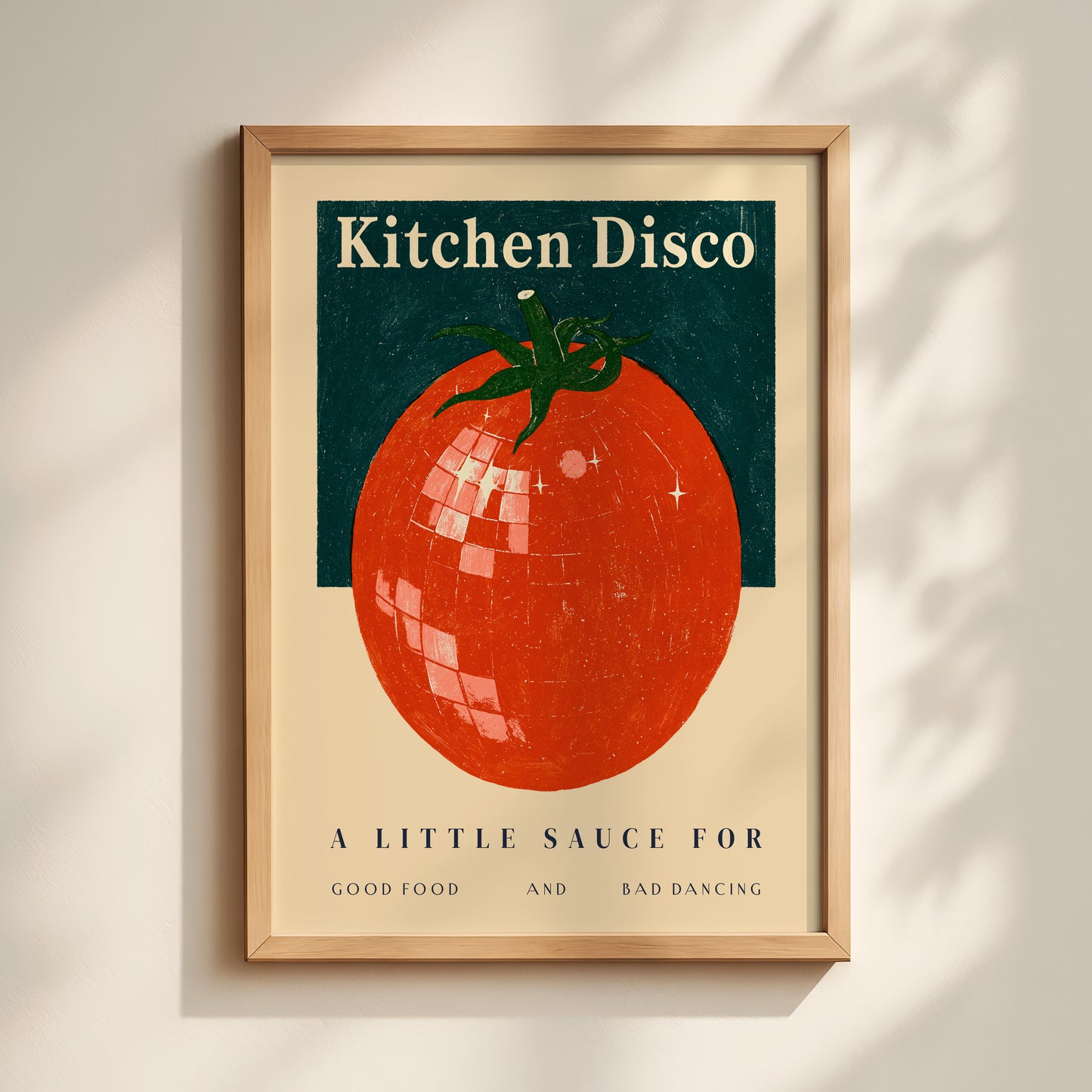 Kitchen Disco Tomato Print