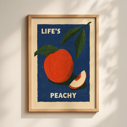 Life's Peachy Fruit Print