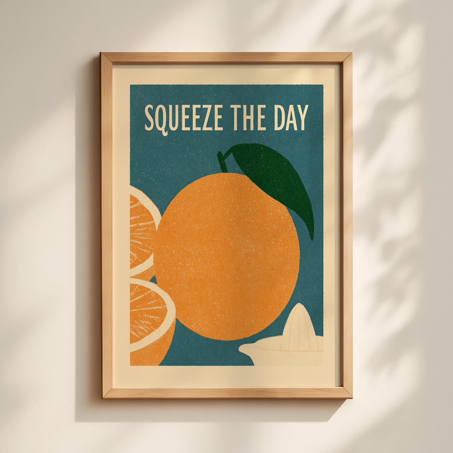 Squeeze The Day Orange Print