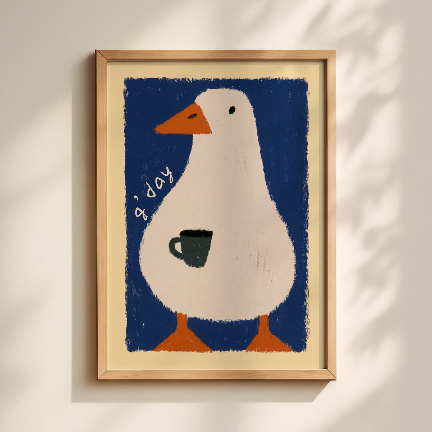 G'Day Goose Coffee Print