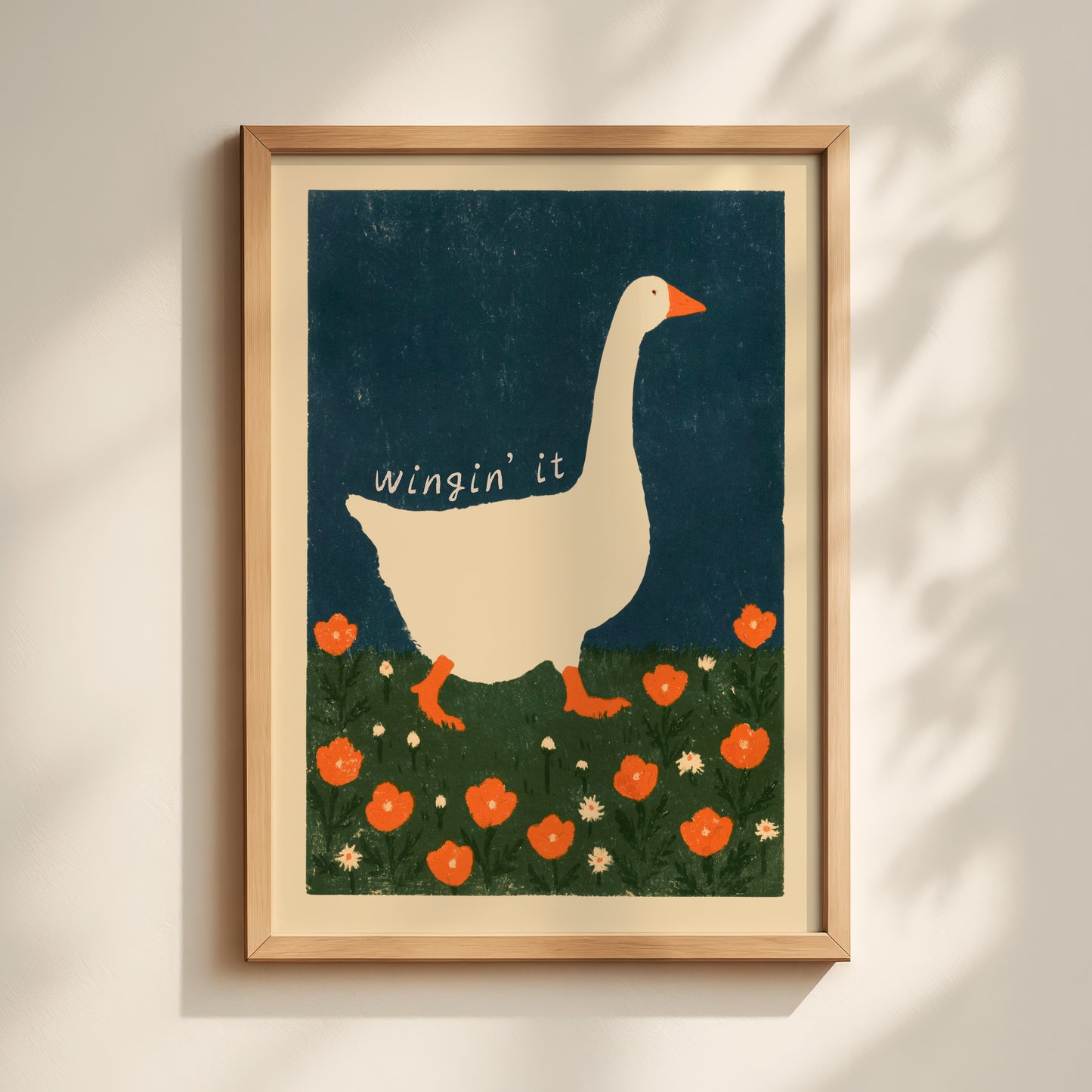 Wingin' It Goose Floral Print
