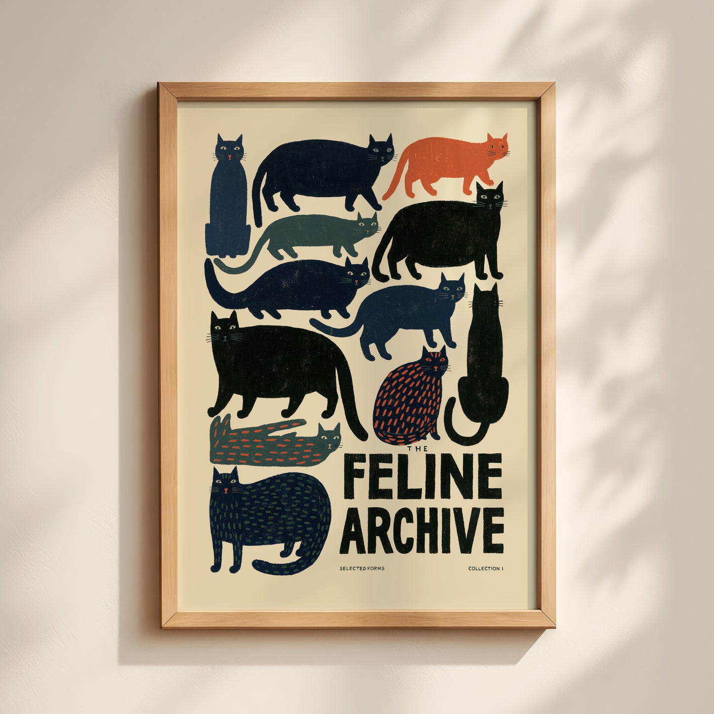 The Feline Archive Cat Print