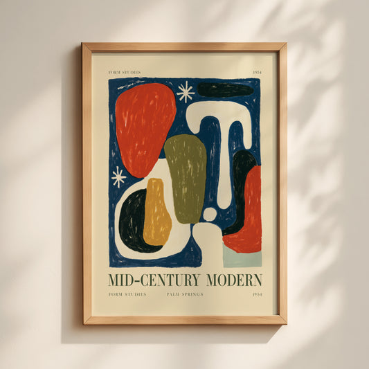 Mid-Century Modern Form Studies Print — Palm Springs