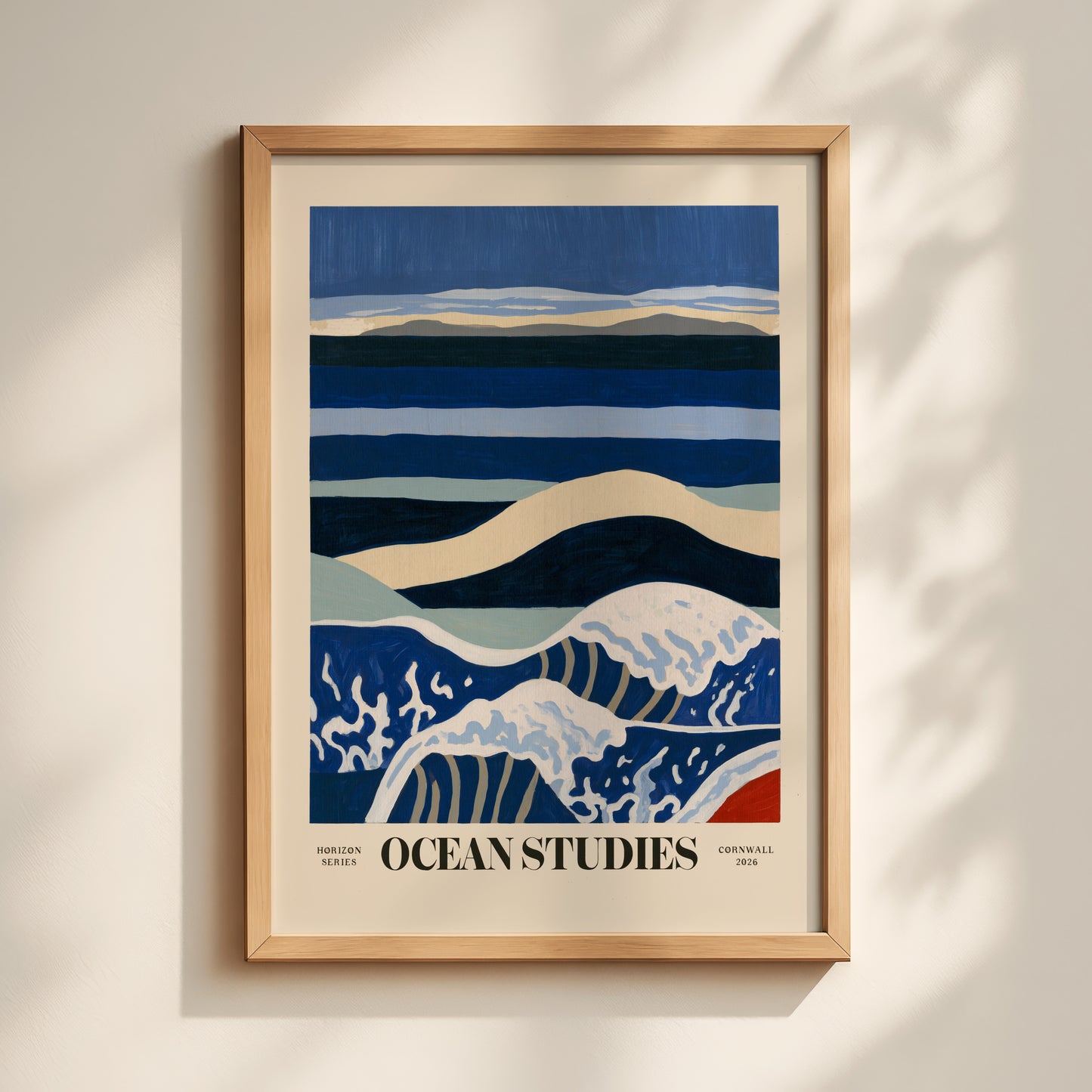Ocean Studies Wave Print — Cornwall