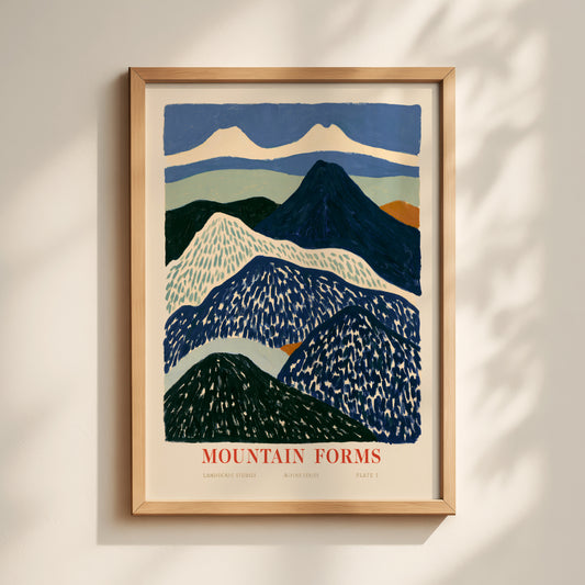 Mountain Forms Alpine Print — Panorama