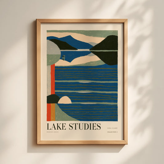 Lake Studies Landscape Print — Graphic