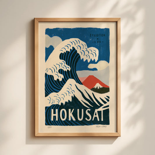 Hokusai Wave Exhibition Print