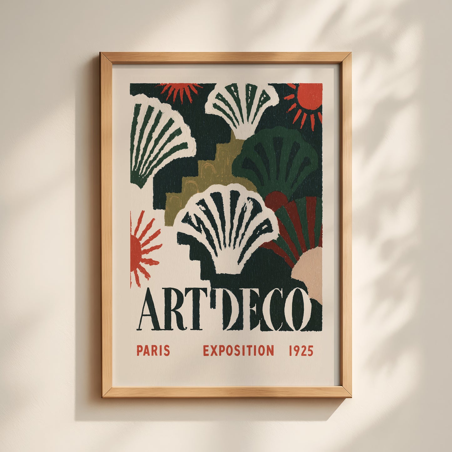 Art Deco Paris Exposition Print — Dark Green
