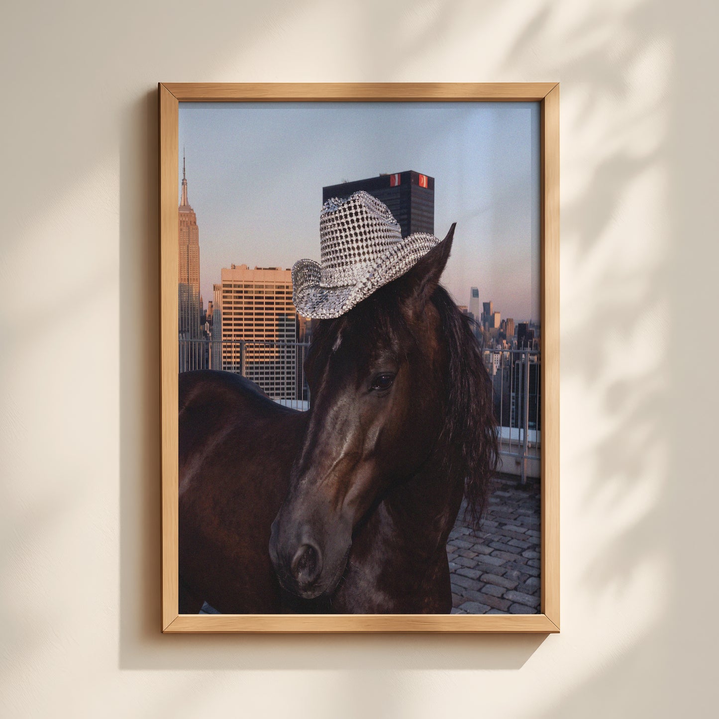 Midnight Cowgirl Horse Print