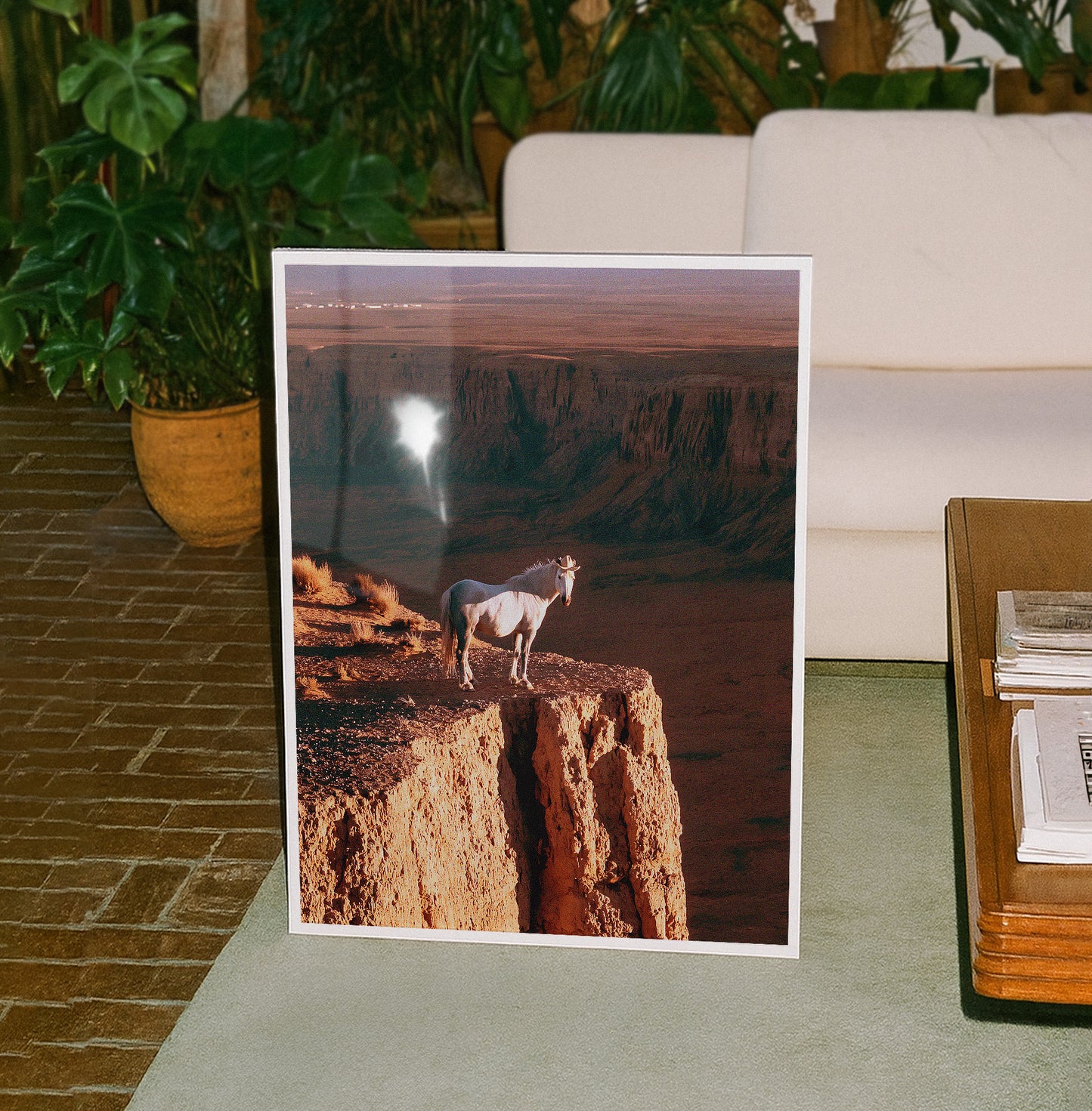 Canyon Edge Cowgirl Horse Print