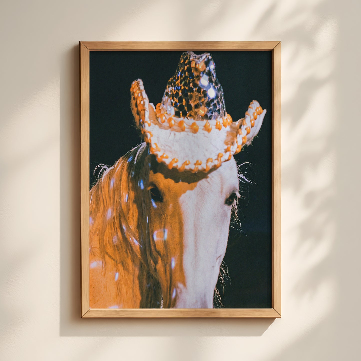 Midnight Glam Cowgirl Horse Print