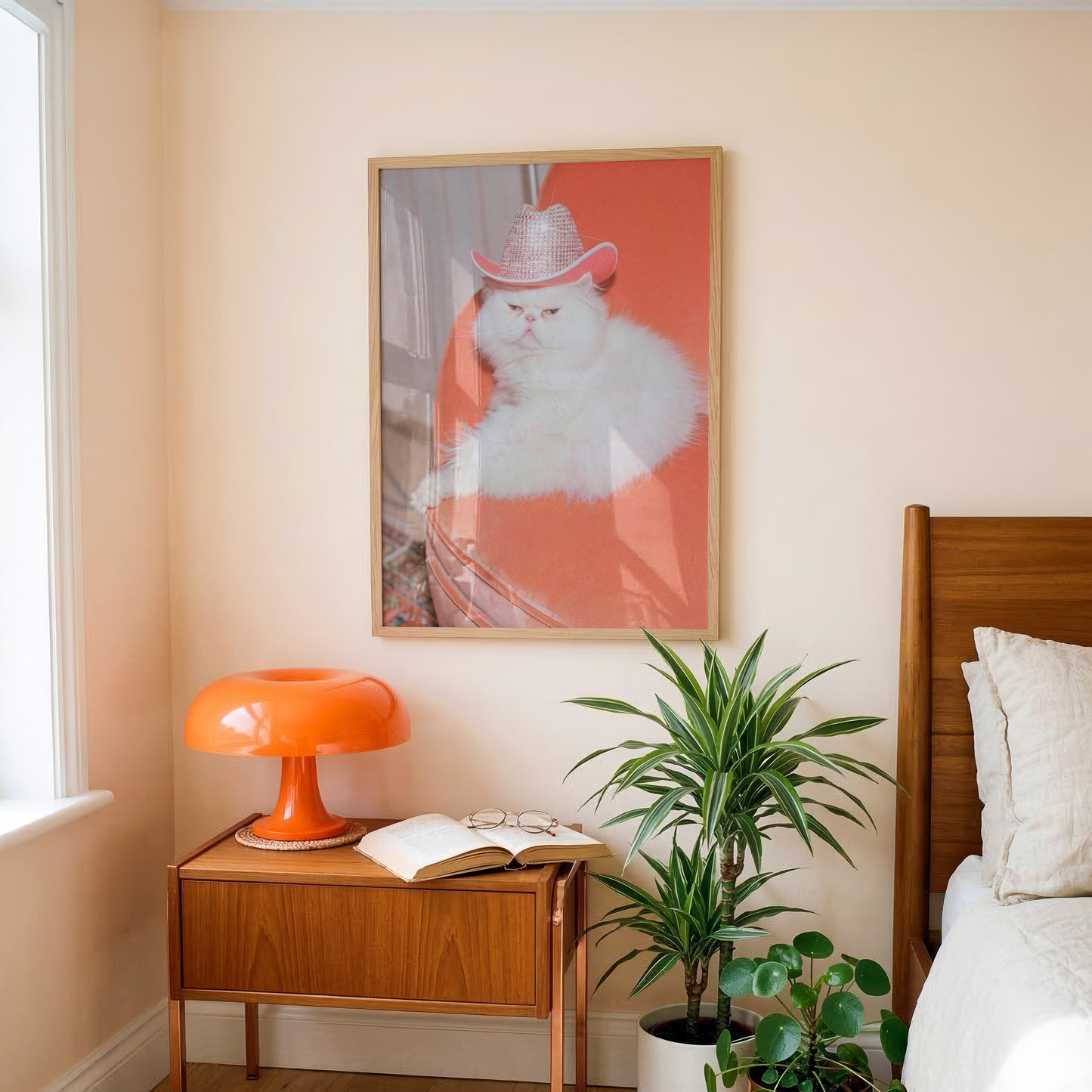 Sassy Cowgirl Cat Print